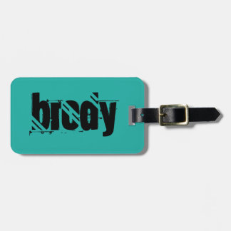 Brody Black and Blue Luggage Tag. Luggage Tag