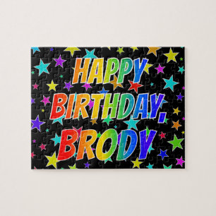 "BRODY" First Name, Fun "HAPPY BIRTHDAY" Jigsaw Puzzle