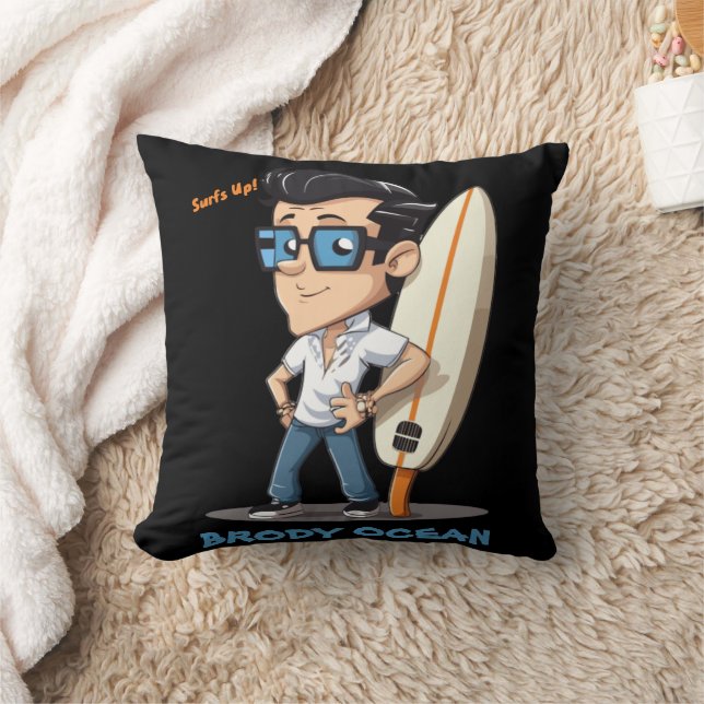 Brody Ocean Wavecrest Cushion (Blanket)