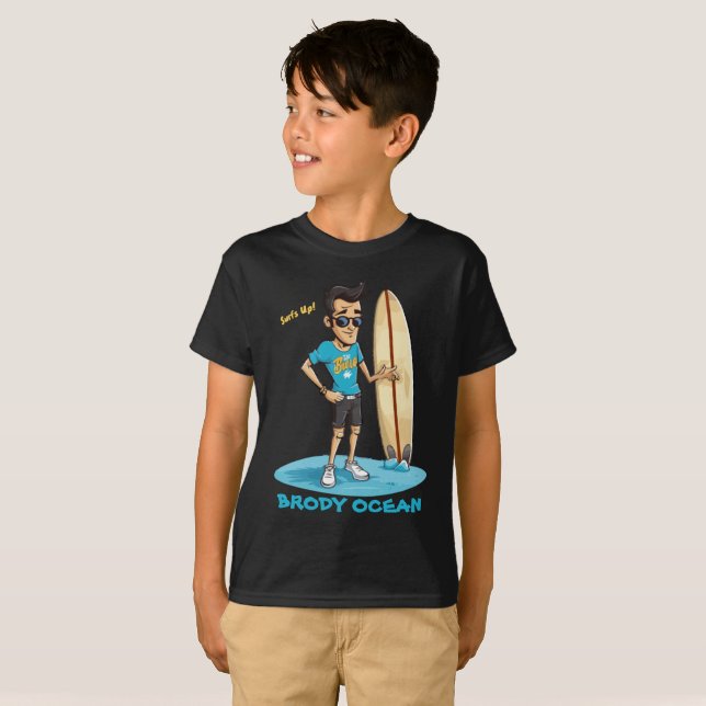 Brody Ocean Wavecrest T-Shirt (Front Full)