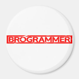 Brogrammer Stamp Magnet