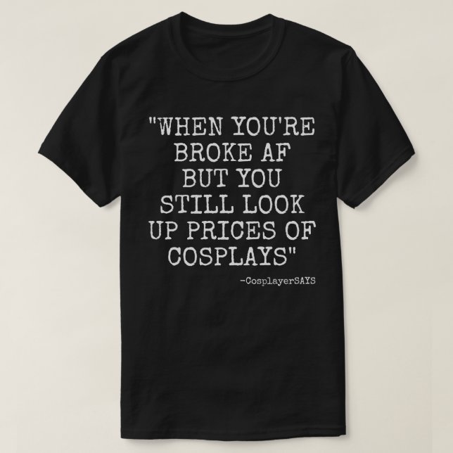 BROKE AF MENS TSHIRT (Design Front)