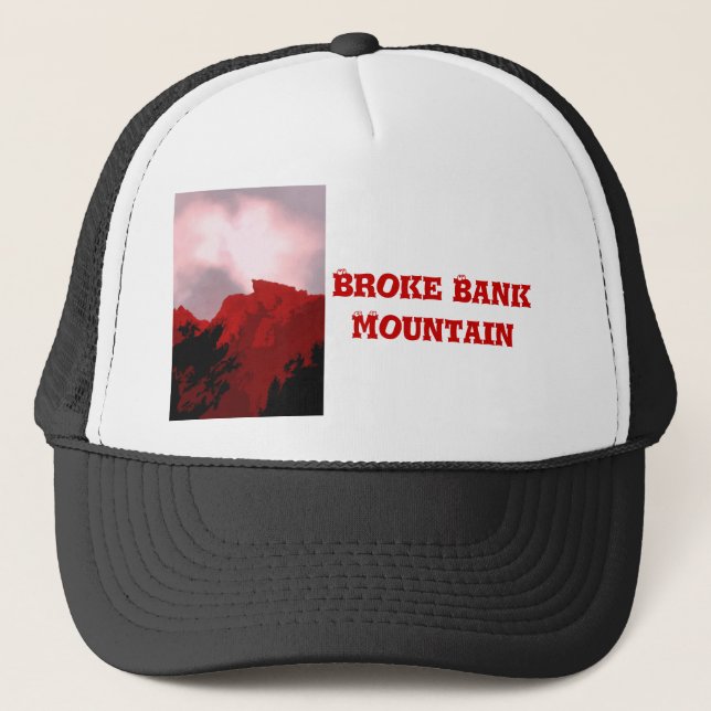 BROKE BANK MOUNTAIN TRUCKER HAT (Front)