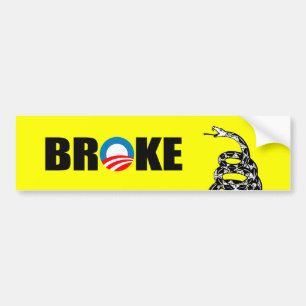 BROKE BUMPER STICKER