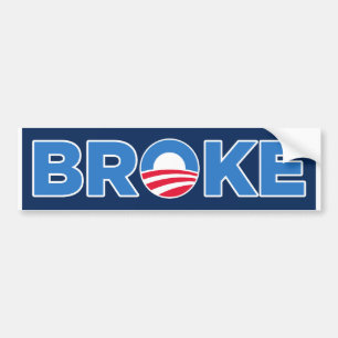 BROKE BUMPER STICKER