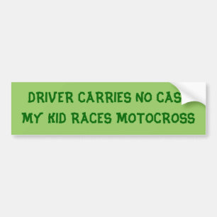 BROKE DRIVER BUMPER STICKER