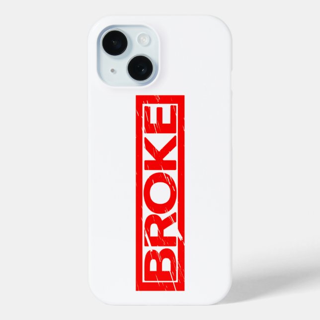 Broke Stamp Case-Mate iPhone Case (Back)