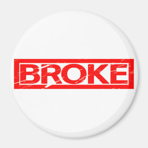 Broke Stamp Magnet