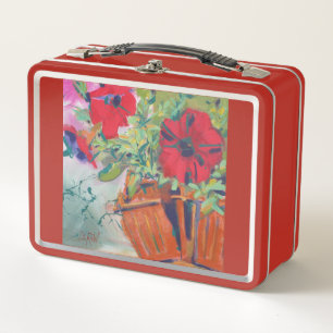 Broken 4 PAK Painting / Artist Larry Lerew Metal Lunch Box