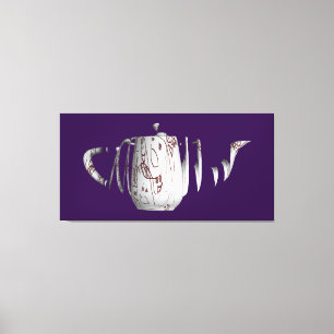 Broken And Dis-jointed Vessel Purple Canvas Print