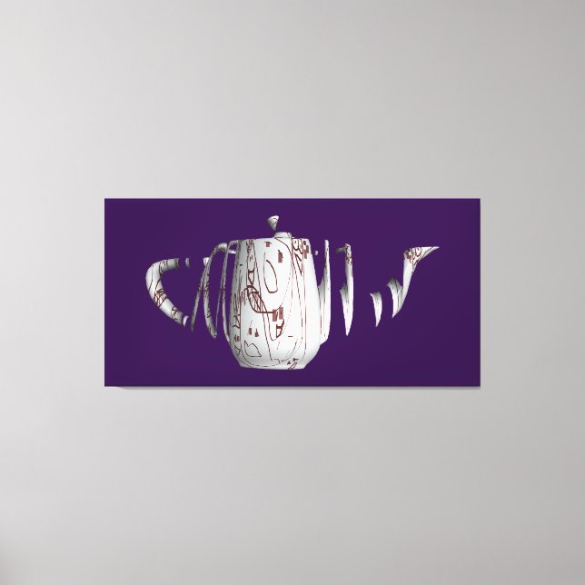 Broken And Dis-jointed Vessel Purple   Canvas Print (Front)