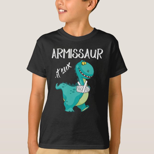 Broken Arm Dinosaur It Sux T-Shirt (Front)