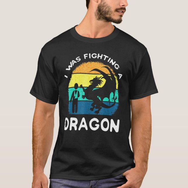 Broken Arm Dragon Shoulder Injury Surgery Recovery T-Shirt (Front)
