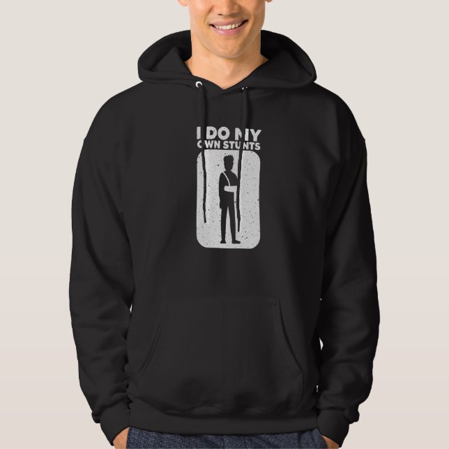 Broken Arm For Men Women Kids Broken Arm Wrist Hoodie (Front)