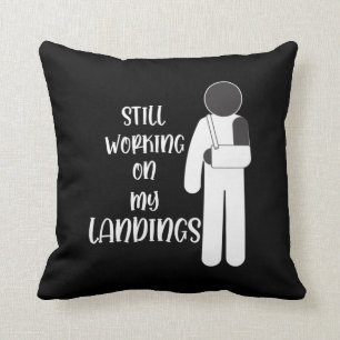 Broken Arm Get Well Stuntman Kid Cushion