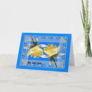 Broken Arm Get Well with Water Lilies Card