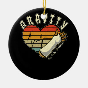 Broken Arm Gravity My Only Weakness Hand Wrist Elb Ceramic Tree Decoration