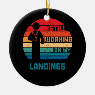 Broken Arm Kids Get Well Working on Landings Ceramic Tree Decoration