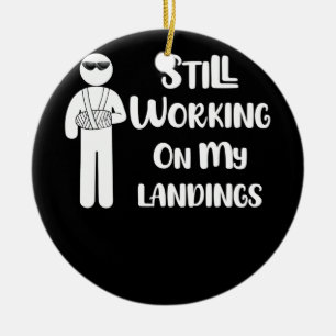 Broken Arm Kids Get Well Working on Landings Ceramic Tree Decoration