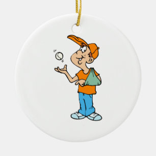 Broken Arm Player Ceramic Tree Decoration