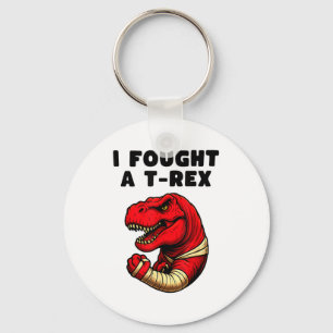 Broken Arm Recovery T-rex Kids Boys Dinosaur  Key Ring