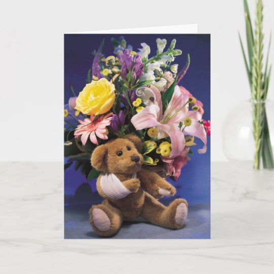 broken arm teddy bear