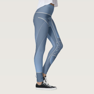 broken bluestone brick leggings
