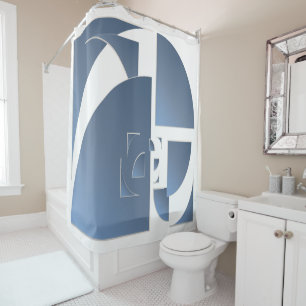 broken bluestone brick shower curtain