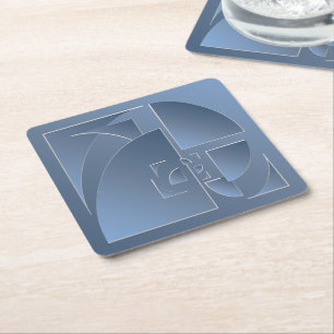 broken bluestone brick square paper coaster