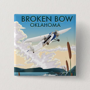 Broken Bow Oklahoma 15 Cm Square Badge