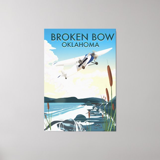 Broken Bow Oklahoma Canvas Print (Front)