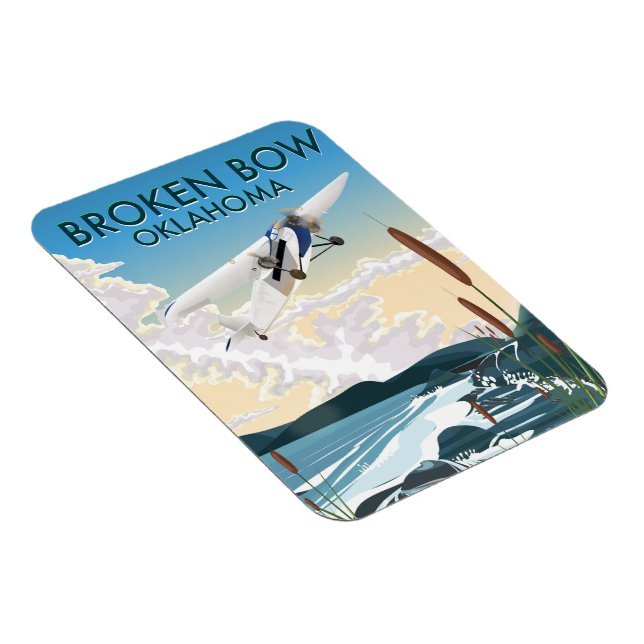 Broken Bow Oklahoma Magnet (Right Side)