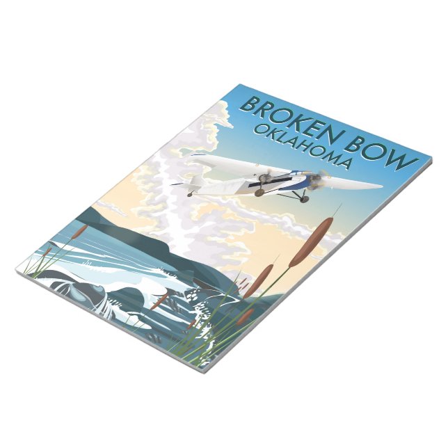 Broken Bow Oklahoma Notepad (Angled)