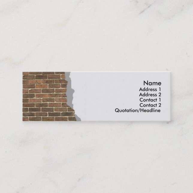 Broken Brick Wall Profile Card (Front)