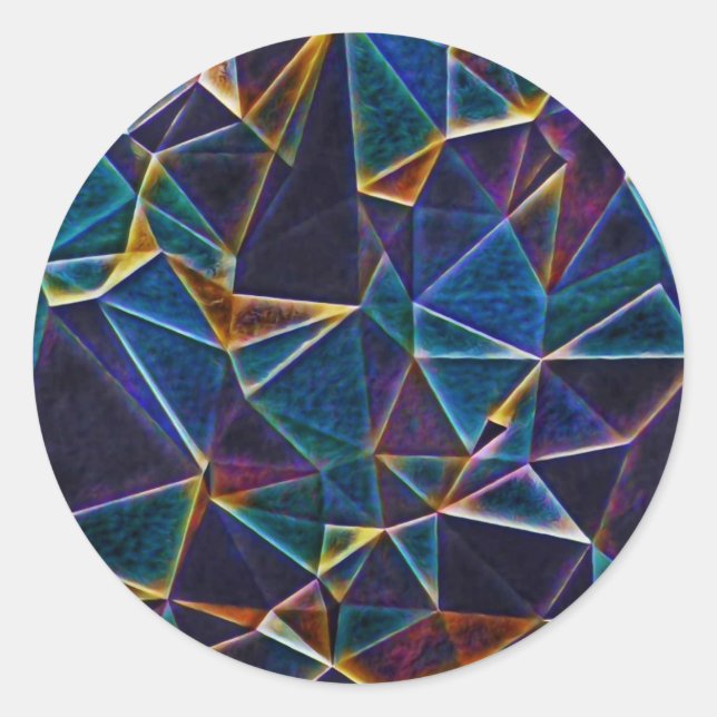 Broken Bubbles  Classic Round Sticker (Front)