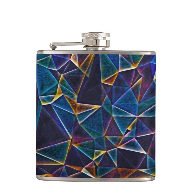 Broken Bubbles  Hip Flask (Front)