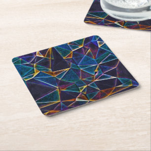 Broken Bubbles  Round Paper Coaster
