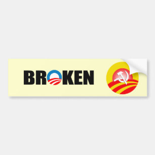 BROKEN BUMPER STICKER