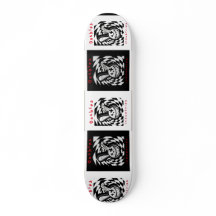 Broken Bunny chequered chaos skateboard !