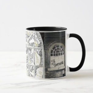 Broken But Not Shattered Black filled Ringer Mug
