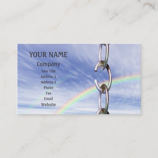 Broken Chain Business Card (Front)
