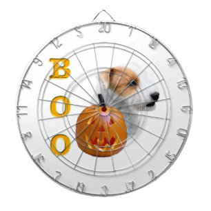Broken coat Parson Russell Terrier Halloween BOO Dartboard