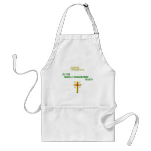 Broken Commandment Christian Standard Apron