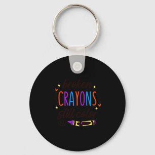 Broken Crayons Still Colour Mental Health Awarenes Key Ring