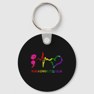 Broken Crayons Still Colour Mental Health Awarenes Key Ring