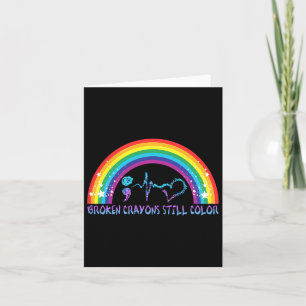 Broken Crayons Still Colour Tee Suicide Prevention Card