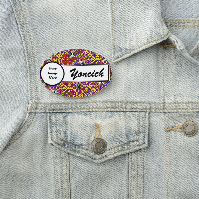 Broken Cube by Kenneth Yoncich Name Tag (In Situ)