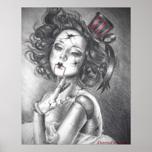 Broken Doll Wall Poster Wall Art Carnival Doll