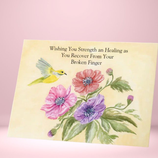 Broken Finger Recovery with Tanager Bird Card (Creator Uploaded)