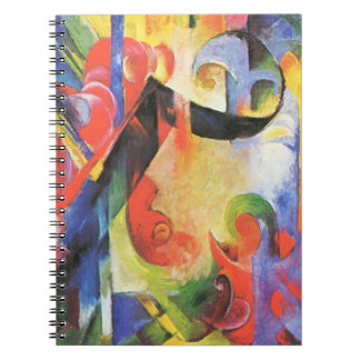 Broken Forms by Franz Marc, Vintage Abstract Art Notebook